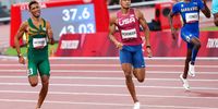 TOKYO, JAPAN - AUGUST 02: Wayde van Niekerk of South Africa in the semi final of the mens 400m during the evening session Athletics event on Day 10 of the Tokyo 2020 Olympic Games at the Olympic Stadium on August 02, 2021 Tokyo, Japan. (Photo by Roger Sedres/Gallo Images)