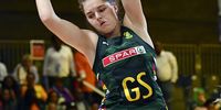 Elmeré van der Berg of South Africa during the Netball World Cup match against Uganda at Cape Town International Convention Centre on 3 August 2023. (Photo: Ashley Vlotman / Gallo Images / Netball World Cup 2023)