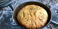 Tony Jackman’s chimichurri braai bread. (Photo: Tony Jackman)<br>