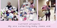 Volunteers for We Fight Back Covid sort through donations at Tygerberg Hospital on 9 April 2020. The donations will be given to mothers who have been locked down in the hospital’s maternity ward. (Photo: Luné Smith)