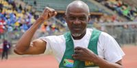 Charlie Tolo (64) ran 800 metres at Lucas Masterpiece Moripe Stadium, in Tshwane at the Golden Games. He says that part of wanting to run is to motivate young people to get active as this will motivate them to stop doing drugs. "Young people, get active. Stop doing nyope and drugs. Sports will take you off the street," Tole said. Photo by Chanel Retief.