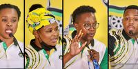From left: Kagisho Sonyoni, Mamadupi Teffo, Benjamin Gopane and Mojalefa Buti are the ANC's youth candidates for the local government elections. (Photos: Twitter / @MYANC)