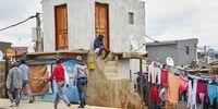 Small and over crowed living quarters result in people not being able to self isolate , Alexander, Johannesburg, South Africa, 10 April 2020