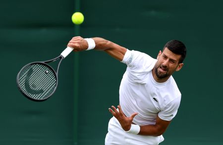 Djokovic upbeat for Wimbledon after testing knee to maximum