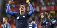 Raphael Varane of France reacts after the FIFA World Cup 2018 group C preliminary round soccer match between France and Peru in Ekaterinburg, Russia, 21 June 2018. France won the match 1-0.  EPA-EFE/ATEF SAFADI