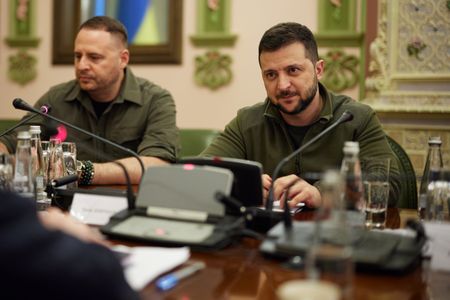 Visiting Kyiv, leaders of Poland and Baltic states condemn Russia