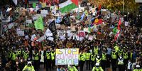 GLASGOW, SCOTLAND - NOVEMBER 05: Demonstrators join the Fridays For Future march on November 5, 2021 in Glasgow, Scotland. Day Six of the 2021 climate summit in Glasgow will focus on youth and public empowerment. Outside the COP26 site, on the streets of Glasgow, the "Fridays For Future" youth climate movement hold a march to George Square in the centre of Glasgow where popular youth activists will address the crowd. The 26th "Conference of the Parties" and represents a gathering of all the countries signed on to the U.N. Framework Convention on Climate Change and the Paris Climate Agreement. The aim of this year's conference is to commit countries to net-zero carbon emissions by 2050. (Photo by Jeff J Mitchell/Getty Images)