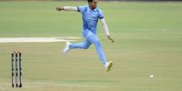 Dayyaan Galiem of the Momentum Multiply Titans during the CSA T20 Challenge match between Hollywoodbets Dolphins and Momentum Multiply Titans at JB Marks Oval on 17 October 2022 in Potchefstroom, South Africa. (Photo: Charle Lombard/Gallo Images)