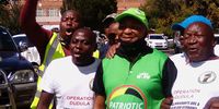 Patriotic Alliance leader Kenny Kunene outside the Roodepoort Magistrate Court on Friday 25 March 2022 in support of Operation Dudula during the appearance of their leader, Nhlanhla "Lux" Dlamini. (Photo: Bheki Simelane)