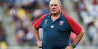 Gary Gold, then the head coach of the US team, at the warm-up before the Rugby World Cup 2019 Group C game against France at Fukuoka Hakatanomori Stadium in Japan on 2 October 2019. (Photo: Mike Hewitt / Getty Images)