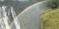 Rainbow on the Zambian side of Vic Falls. Photographer: Rachel Stewart