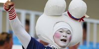  A supporter of Japan before the FIFA World Cup 2018 group H preliminary round soccer match between Japan and Poland in Volgograd, Russia, 28 June 2018.   EPA-EFE/SERGEI ILNITSKY