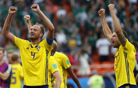 In Pictures: Sweden power into World Cup last 16 by beating Mexico