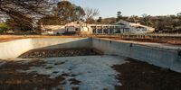 Pomfret used to have three public swimming pools, all of which are now empty and long since out of use. Photo: Shaun Swingler