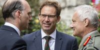 Conservative MP Tobias Ellwood during a reception at No 10 Downing Street in London, 23 May 2018. (Photo: EPA-EFE / Will Oliver)