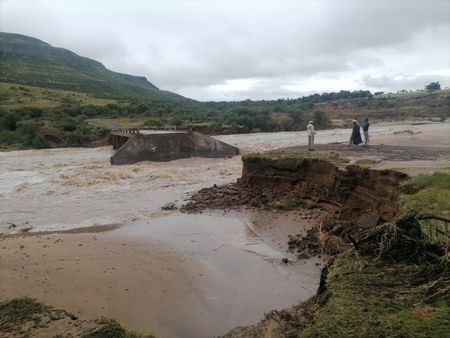 Hundreds stranded in Eastern Cape village after bridge collapses amid torrential rain