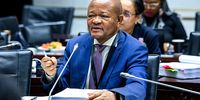 Senzo Mchunu testifies before the ad hoc committee on 17 October. (Photo: Zwelethemba Kostile / ParliamentofRSA)