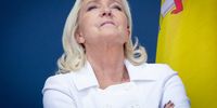Marine Le Pen, President of the National Rally group in the National Assembly, attends the Victory Day rally organized by the European nationalist and far-right political party Patriotes.eu in Mormant-sur-Vernisson, France, 09 June 2025  EPA-EFE/SADAK SOUICI