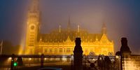Peace Palace at dusk, The Hague. Image: Zoë Lees