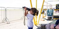 Missing the Big Picture Daughter, Vivienne Purvis (5) at an airshow, Swartkops, Midrand, around 2011. 