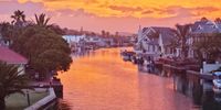  Sunset over Marina Martinique, Jeffreys Bay. Photo taken on 26 December 2021 at 19h35. Image: Ashley S Theron