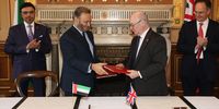 UK Foreign Office Minister Alistair Burt with Dr Anwar Gargash, the United Arab Emirates Minister of State for Foreign Affairs at the 17th UK-UAE Taskforce in London, 28 February 2018. (Photo: FCO / Flickr)