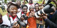 Photographers of the National Photographers Union of Liberia (NAPU) converge to  celebrate World Photography Day at the Providence Island in Monrovia, Liberia, 19 August 2019. The World Photography Day is celebrated worldwide on 19 August to commemorate the invention of the art of photography, the Daguerreotype process by Frenchman Louis Daguerre in 1837 and introduced worldwide in 1839.  EPA-EFE/AHMED JALLANZO
