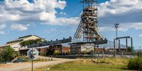 The Impala Platinum Holdings Shaft 1 mine tower in Rustenburg.  SA produces 71% of the global output of platinum. (Photo: Waldo Swiegers / Bloomberg via Getty Images)