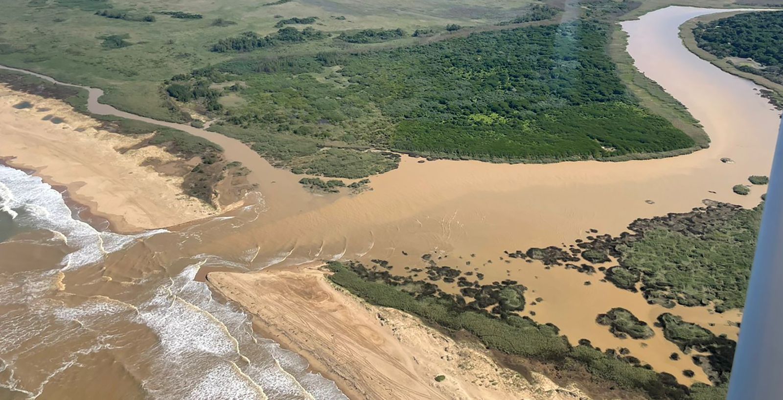 Floods break open Lake St Lucia mouth, lifting a vital pressure-relief ...
