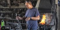 Kashief Booley, the Blacksmith of Prince Albert. Image: Chris Marais