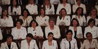 WASHINGTON, DC - FEBRUARY 05:  Female lawmakers dressed in white watch as President Donald Trump delivers the State of the Union address in the chamber of the U.S. House of Representatives at the U.S. Capitol Building on February 5, 2019 in Washington, DC. A group of female Democratic lawmakers chose to wear white to the speech in solidarity with women and a nod to the suffragette movement.  (Photo by Alex Wong/Getty Images)