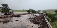 Flooding after heavy rain on the N2 at Bot River. (Photo: Supplied)