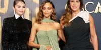 Selena Gomez (L), Zoe Saldana (C), and Karla Sofía Gascon (R) attend the 15th annual Governors Awards at The Ray Dolby Ballroom at Ovation Hollywood in Los Angeles, California, USA, 17 November 2024.  EPA-EFE/ALLISON DINNER