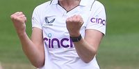 Kate Cross of England celebrates the wicket of Sune Luus of South Africa during a Test Match on  Day Four, International Cricket at the Cooper Associates County Ground in Taunton, UK on 30 June 2022. (Photo: ieran McManus / Shutterstock / BackpagePix)