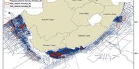 A map of seismic surveying off South Africa over the years. (Source: The Conversation)