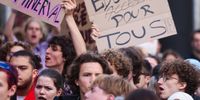 Students protest against education reforms in Brussels