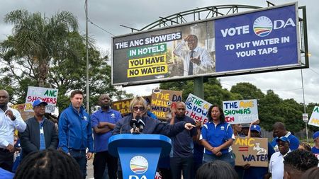 ANC demands that DA removes Lesufi shower billboard
