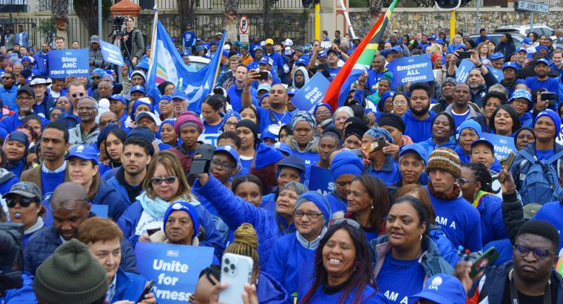 DA marches against ‘Race Quotas Act’, but critics say party misses the ...