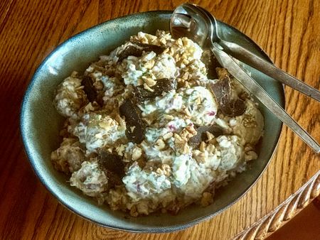 Crunchy potato salad with bonus biltong