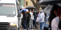 Umbrellas came out for the first time in years as  commuters made their way to work in Nelson Mandela Bay on 30 May 2023. (Photo: Deon Ferreira)