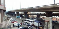 A bus headed for Zimbabwe being loaded on Saturday at Gqeberha train station. (Photo: Joseph Chirume)