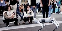  Visitors photographing a robot of quadruped robotics at the booth of house of robots  at the 2023 IFA consumer electronics and home appliances trade fair on September 1, 2023 in Berlin, Germany. IFA, which first took place in 1924, is among the world's leading trade fairs of its kind and will run until September 5. (Photo by Carsten Koall/Getty Images)