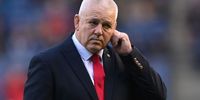 Wales head coach Warren Gatland looks on during the warm up during the Six Nations Rugby match between Scotland and Wales at Murrayfield Stadium on February 11, 2023 in Edinburgh, Scotland. (Photo by Stu Forster/Getty Images)