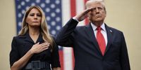 US President Donald Trump and first lady Melania Trump attend a September 11th observance event in the courtyard of the Pentagon September 11, 2025 in Arlington, Virginia. Today marks the 24th anniversary of the 9/11 terror attacks that claimed the lives of nearly 3,000 people. (Photo by Win McNamee/Getty Images)