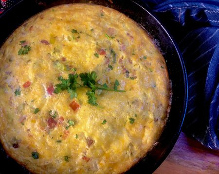 Lekker Brekker Monday: Frittata with bacon, sweetcorn and leeks