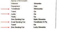 This extract of Grand Azania’s bank statements show a R960,000 payment to Trenditrade 23 Pty Ltd, trading as Land Rover Sandton. The payment’s description is “Nfshivambu”. An emailed notification of payment has been sent to Trenditrade 23 on 25 November 2017. Further note the R3,000 payment to Shivambu’s brother Lucky, as well as the SMS notification sent to Lucky on 27 November 2017. Shivambu assisted several members of his family, including his parents, using stolen VBS money.
