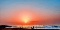Early morning fishing, North beach, Durban. Photographer: David Swart 