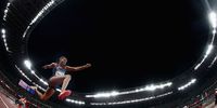 TOKYO, JAPAN - AUGUST 01: Rouguy Diallo of Team France competes in the Women's Triple Jump Final on day nine of the Tokyo 2020 Olympic Games at Olympic Stadium on August 01, 2021 in Tokyo, Japan. (Photo by Christian Petersen/Getty Images)