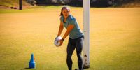 Alyssa Conley swapped her spikes for rugby boots. Photo: Loyiso Mantaga Photography