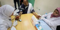 Egyptian doctors making a test during an unprecedented campaign to test 50 million people to detect and treat hepatitis C patients in a bid to eliminate the disease, Cairo, Egypt. 11 November 2018. (Photo: Reuters/Mohamed Abd El Ghany)